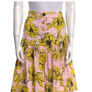 Marissa Webb pink floral skirt